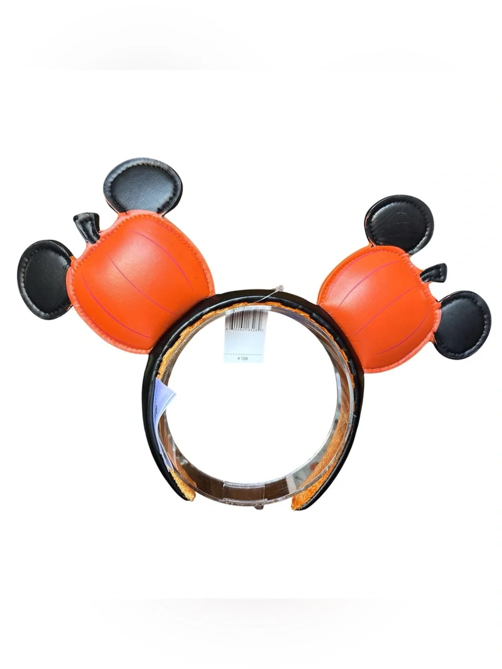 Disney Halloween Mickey Mouse Pumpkin Jack-O-Lantern Ears Headband NEW! 3